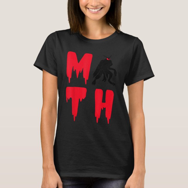 Mothman Folklore Moth Creature Cryptozoology Crypt T-Shirt (Front)