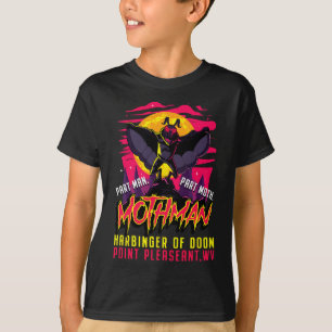 Mothman Fun Cryptid Harbinger Part Man Part Moth  T-Shirt