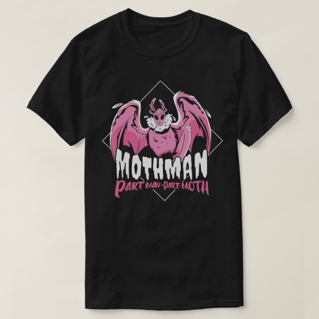 Mothman Funny Cute Cryptid Cryptozoology  T-Shirt (Design Front)