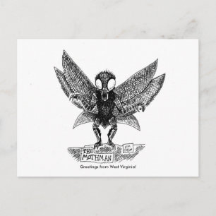 MOTHMAN, Greetings from West Virginia! Postcard