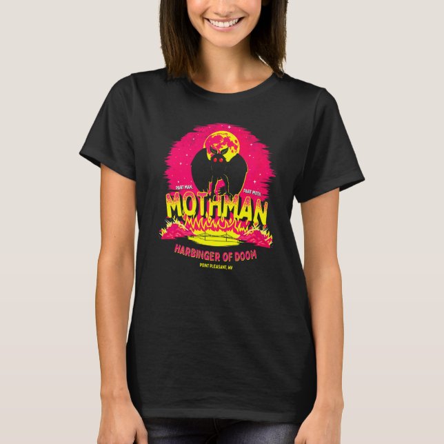 Mothman  Harbinger Of Doom  Cute Cryptid Creature T-Shirt (Front)