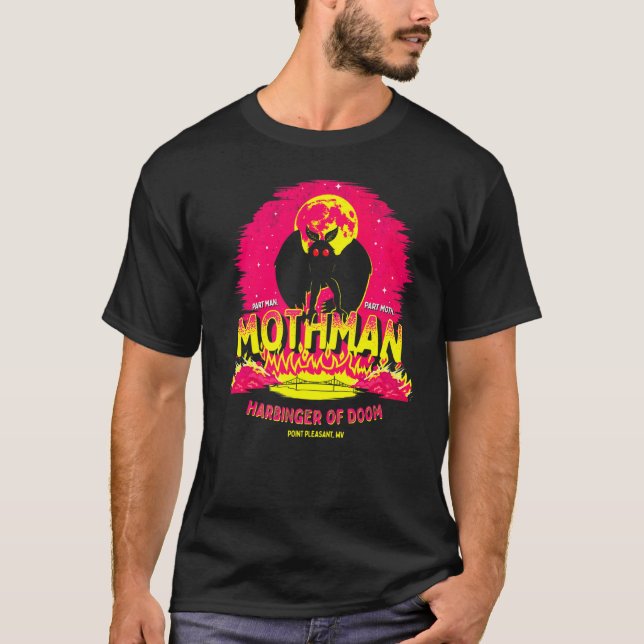 Mothman  Harbinger Of Doom  Cute Cryptid Creature T-Shirt (Front)
