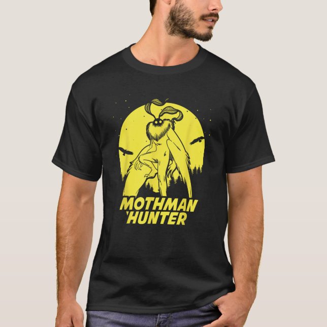Mothman Hide Seek Hunter Champion Cryptid T-Shirt (Front)
