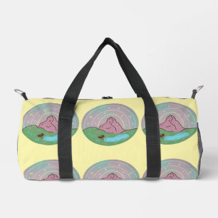 Mothman Home Planet   Cryptid Cosmic Folklore Art Duffle Bag