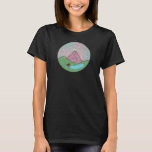 Mothman Home Planet Cryptid Cosmic Folklore Art T-Shirt