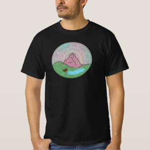 Mothman Home Planet Cryptid Cosmic Folklore Art T-Shirt