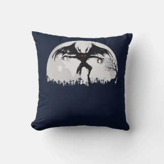Mothman Moon Cryptid Point Pleasant Gift Cushion