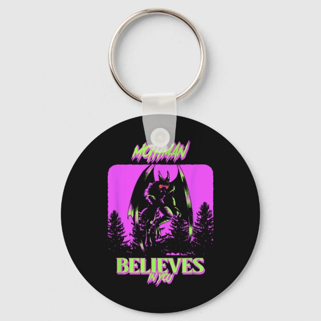 Mothman - Mothman Believes In You  Key Ring (Front)