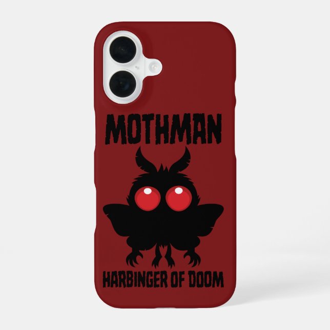 Mothman - Spooky Cute Harbinger Of Doom iPhone 16 Case (Back)