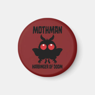 Mothman - Spooky Cute Harbinger Of Doom Magnet