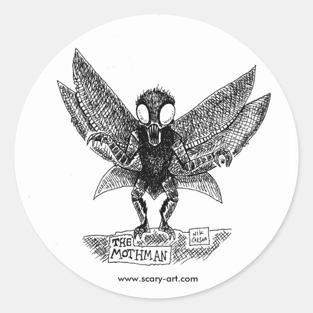 MOTHMAN stickers (Front)