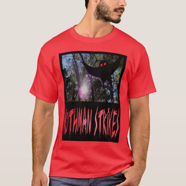 Mothman Strikes T-Shirt (Front)