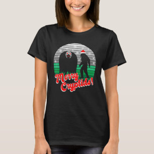 Mothman Yeti Christmas Cryptid T-Shirt