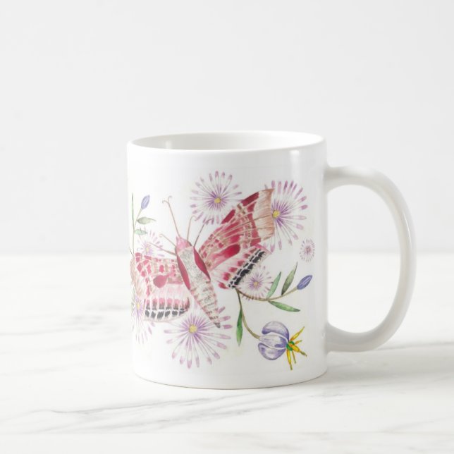 Moths and flowers Mug (Right)
