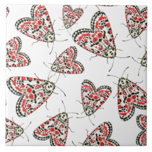 Moths Ceramic Tile