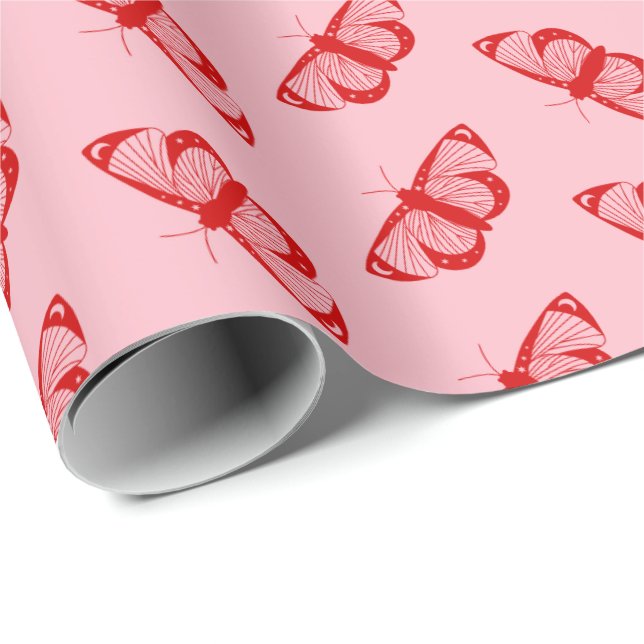 Moths Wrapping Paper (Roll Corner)