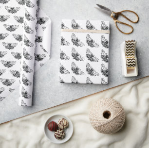 Moths Wrapping Paper