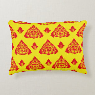 Motif Bali, Indonesia. with modern colours. Vintag Decorative Cushion