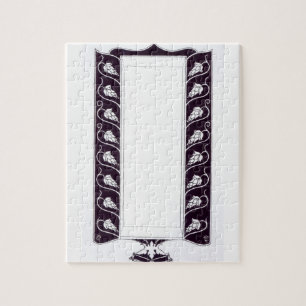 Motif design, probably from 'Le Morte d'Arthur', c Jigsaw Puzzle