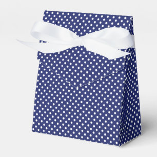 Motif Peas Blanc Marine Blue Favour Box