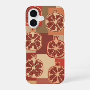 Motif Vintage aux Grenades Stylisées iPhone 16 Case