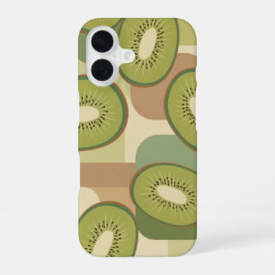 Motif Vintage aux Kiwis Stylisés iPhone 16 Case