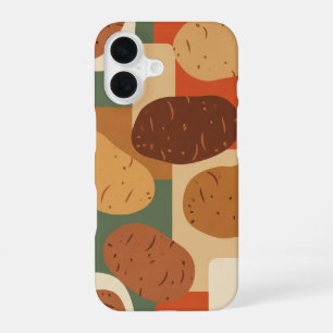 Motif Vintage aux Pommes de Terre iPhone 16 Case