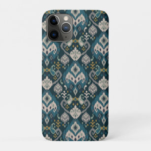 Motifs African boho paisley Floral Ikat pattern iPhone 11 Pro Case