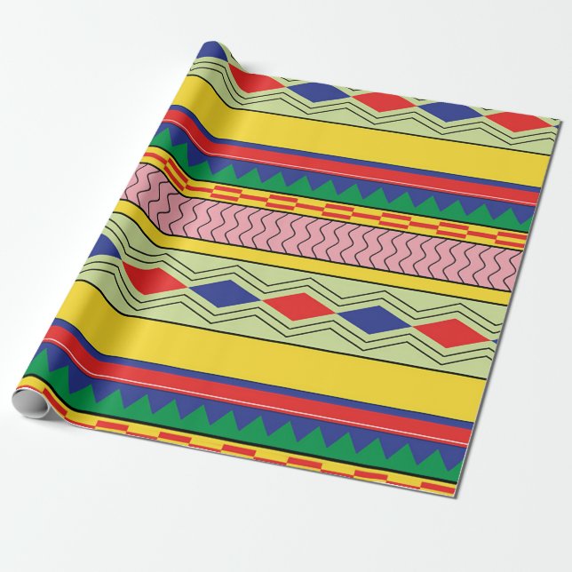 Motifs seamless pattern string  wrapping paper (Unrolled)