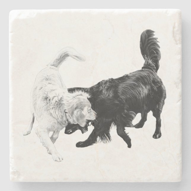 Motion Between Friends Stone Coaster (Front)