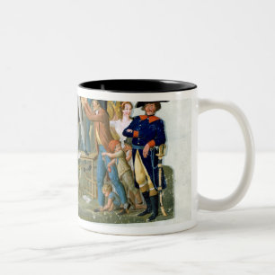 Motion in the Garden of the Palais-Royal Two-Tone Coffee Mug