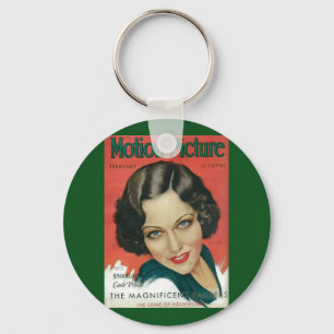 Motion Picture February 1931 Gloria Swanson cover Key Ring