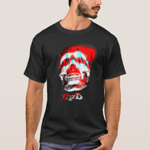 Motion Wave Frequency Skull T-Shirt