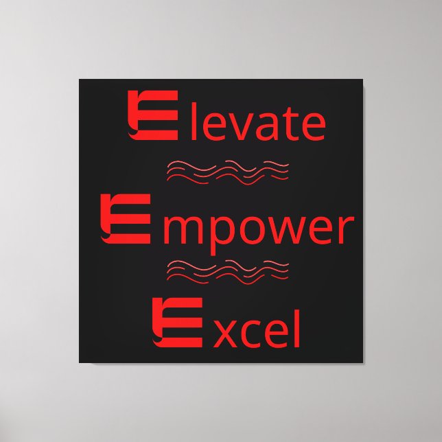 Motiovational Stretched Canvas Print (Front)