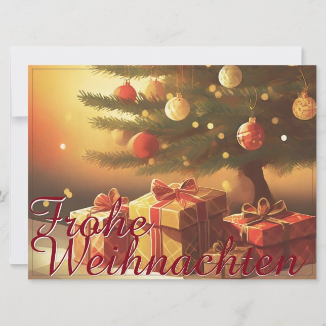 Motiv, mit Geschenken unterm Weihnachtsbaum 37016 (Front)