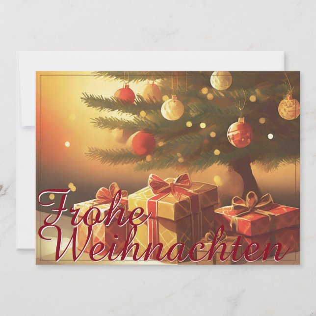 Motiv, mit Geschenken unterm Weihnachtsbaum 37016 (Front)