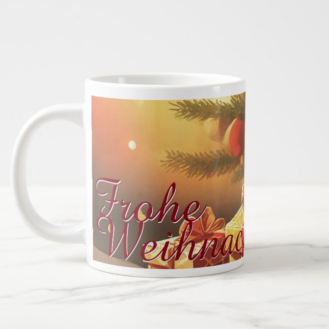 Motiv, mit Geschenken unterm Weihnachtsbaum 37016 Large Coffee Mug (Left)