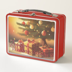 Motiv, mit Geschenken unterm Weihnachtsbaum 37016 Metal Lunch Box