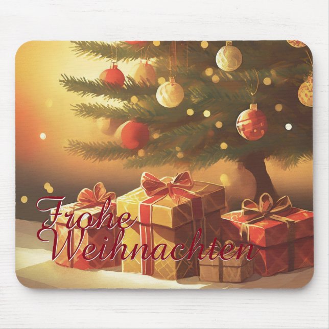 Motiv, mit Geschenken unterm Weihnachtsbaum 37016 Mouse Pad (Front)