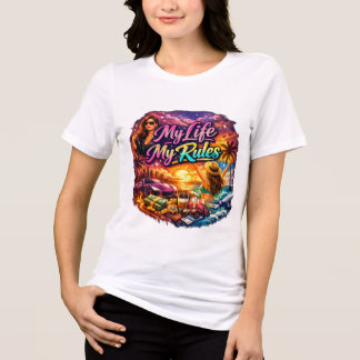 Motivaional women white Tshirt