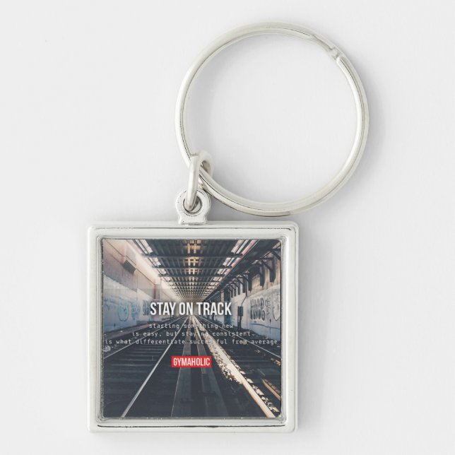 Motivaitonal Fitness Gym Keychain (Front)