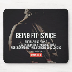 Motivaitonal Fitness Gym Mouse Pad