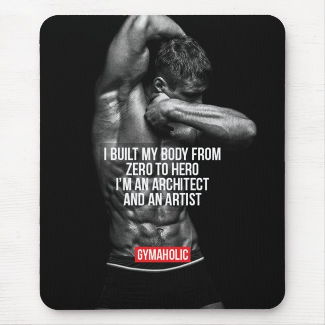 Motivaitonal Fitness Gym Mouse Pad (Front)