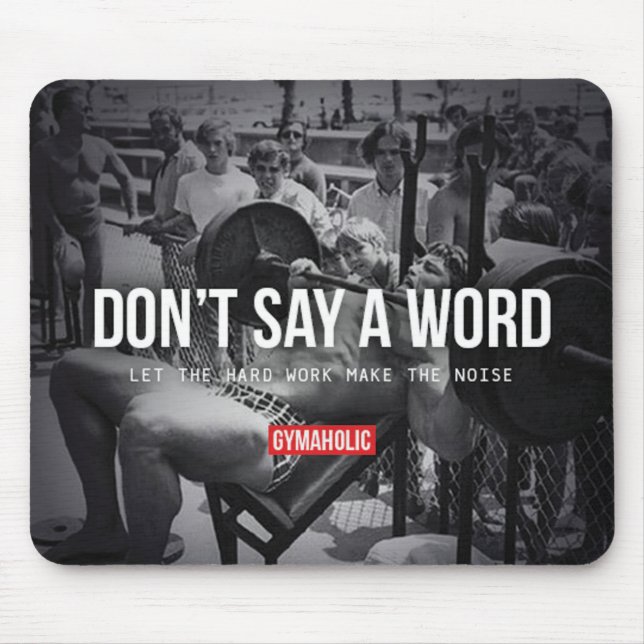 Motivaitonal Fitness Gym Mouse Pad (Front)