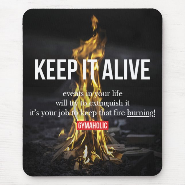 Motivaitonal Fitness Gym Mouse Pad (Front)
