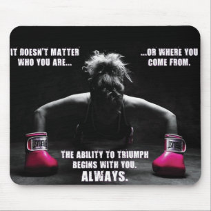 Motivaitonal Fitness Gym Mouse Pad