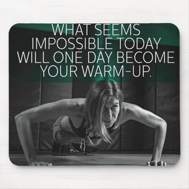Motivaitonal Fitness Gym Mouse Pad (Front)