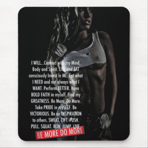 Motivaitonal Fitness Gym Mouse Pad