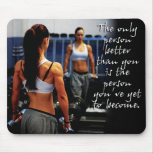 Motivaitonal Fitness Gym Mouse Pad