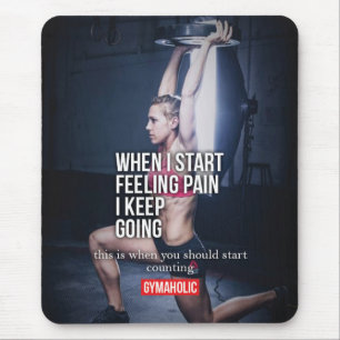 Motivaitonal Fitness Gym Mouse Pad